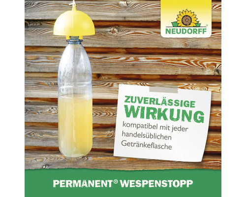 Wespenfalle mit Behälter und Verschluss zur Wespenabwehr