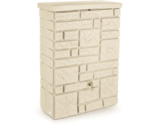 Wassertonne in Steinoptik mit Wasserhahn