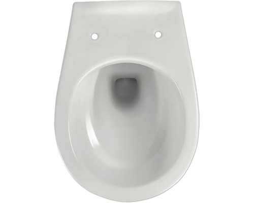 Hänge-WC aus Keramik, Aufsicht