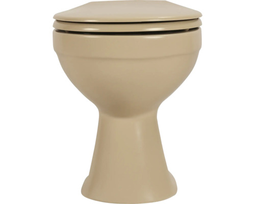 Stand-WC aus Keramik mit Toilettendeckel