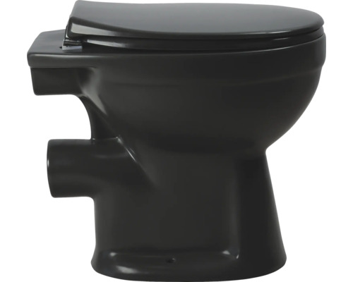 Tiefspültoilette aus Keramik mit Toilettendeckel