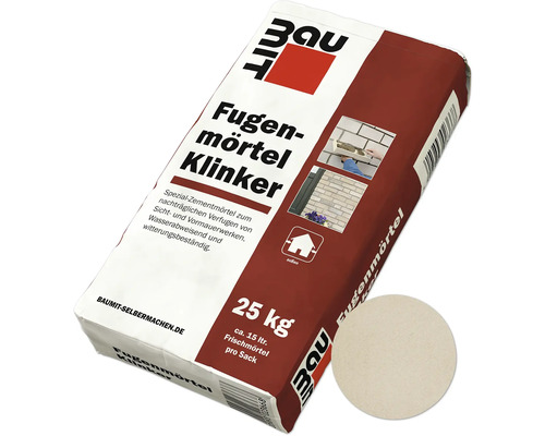 Baumit Fugenmörtel für Klinker & Verblender sandhell "Sand" 25 kg Sack Fugenmörtel Klinker 25 Kilogramm