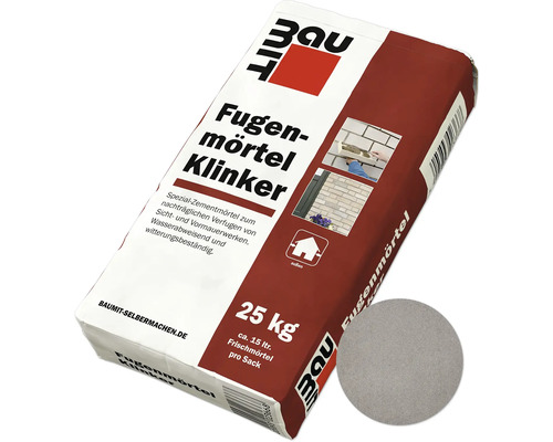 Baumit Fugenmörtel für Klinker & Verblender dunkelgrau "Basalt" 25 kg Baumit Fugenmörtel Klinker im 25 Kilogramm Sack