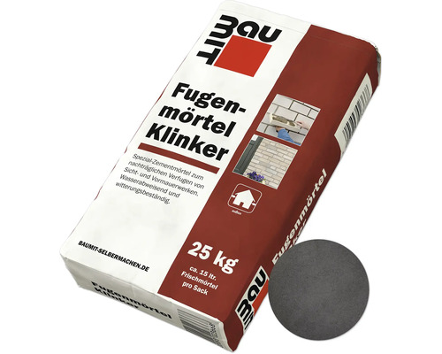 Baumit Fugenmörtel für Klinker & Verblender schwarz "Granit" 25 kg Baumit Fugenmörtel Klinker 25 kg Sack