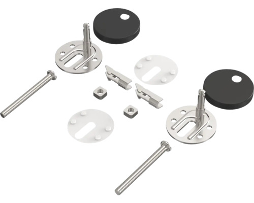 Befestigungsset für WC-Sitze mit Schrauben, Muttern und Unterlegscheiben
