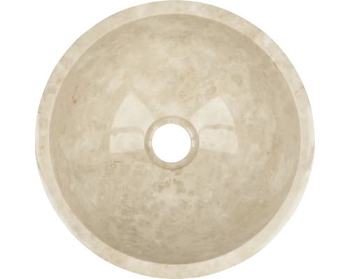 Aufsatzwaschbecken aus Marmor, runde Form