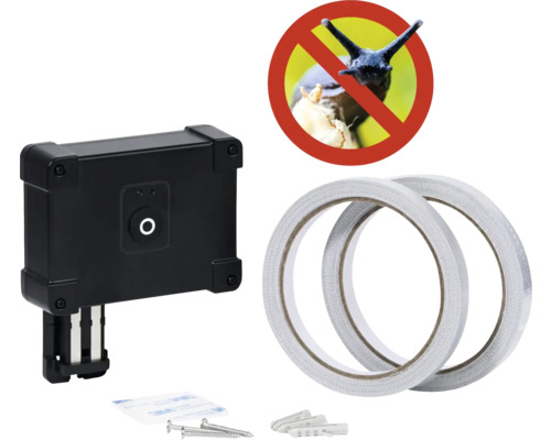 Schneckenabwehrband dobar Slug-Shock Schneckenschutz für Hochbeete batteriebetrieben, ohne Gift und Chemie, ca. 10 m