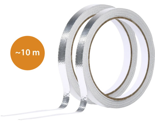 Zwei Rollen Aluminiumklebeband mit circa 10 Metern Länge