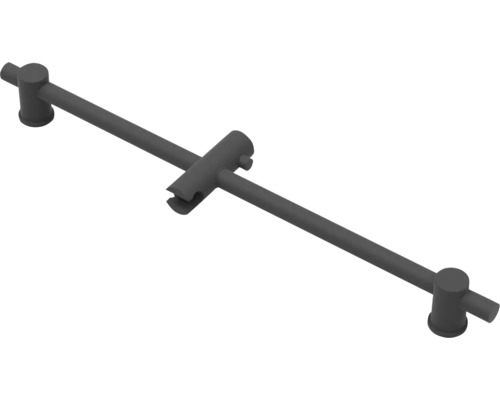 Brausestange Aurlane Multi Place schwarz matt Brausestangenlänge 700 mm DE302 Brausestange mit Halterung zur Befestigung der Handbrause