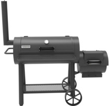 Tenneker Holzkohlegrill mit Räucherturm auf Rädern