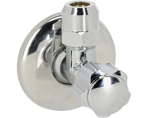 Eckventil aus Metall für Sanitärinstallationen