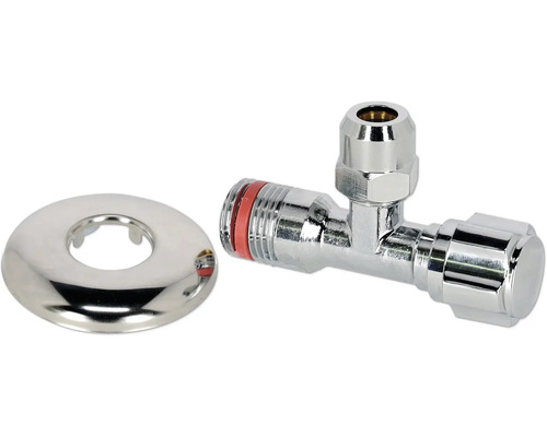 Eckventil mit Rosette