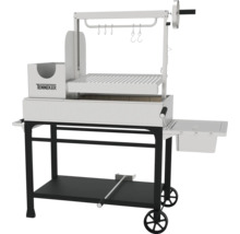 Tenneker Holzkohlegrillwagen mit Grillrost, Ablageflächen und Rädern