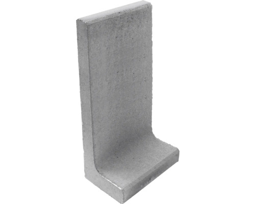 L-Stein Winkelstein grau 40 cm x 7 cm x 80 cm Fußtiefe = 40 cm Beton Winkelstütze