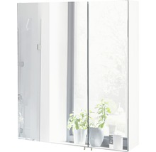 Spiegelschrank Möbelpartner Basic 60 x 16 x 70,7 cm weiß hochglanz 2-türig