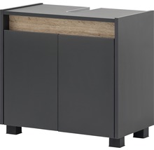 Waschbeckenunterschrank mit zwei Türen in Holzoptik