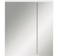 Spiegelschrank Möbelpartner Basic 60 x 16 x 70,7 cm weiß hochglanz 2-türig