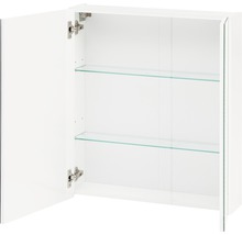 Spiegelschrank Möbelpartner Basic 60 x 16 x 70,7 cm weiß hochglanz 2-türig