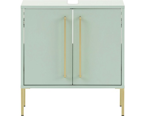 Waschtischunterschrank Möbelpartner Sarah BxHxT 57,1 x 61,2 cm x 30,1 cm Frontfarbe mintgrün