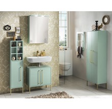 Waschtischunterschrank Möbelpartner Sarah BxHxT 57,1 x 61,2 cm x 30,1 cm Frontfarbe mintgrün-thumb-2