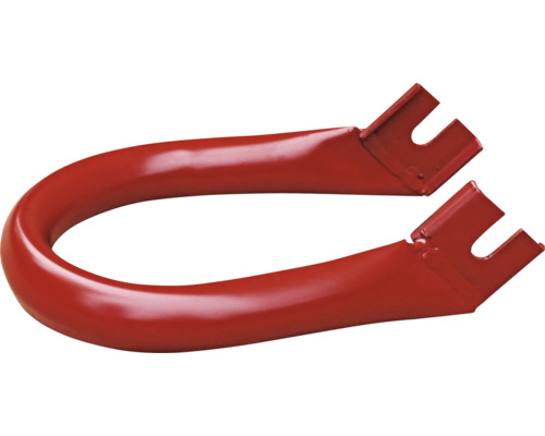 Roter Federbügel aus Metall