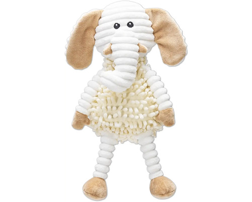 Elefant Stofftier mit Cord- und Plüschstruktur