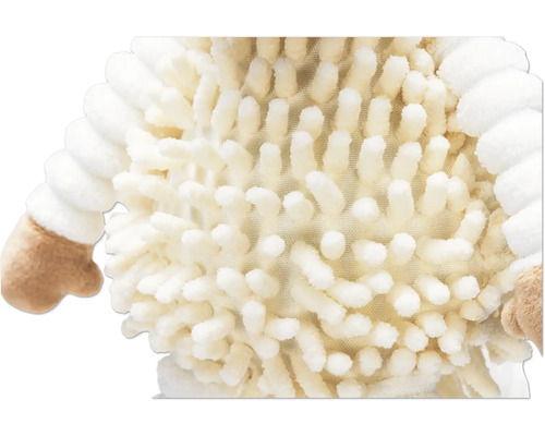 Detailansicht eines Plüschtiers mit flauschiger Textur