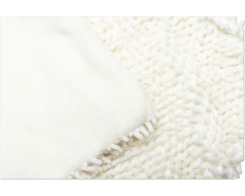 Detailansicht eines weißen Staubmoppbezugs