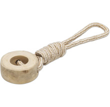 Hundespielzeug beeztees Kaffeeholz Dirk M mit Handschlaufe Baumwolle;Holz ca. 31 x 8 x 8 cm