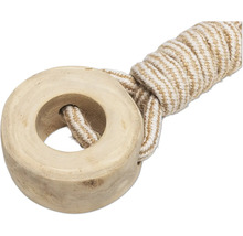 Hundespielzeug beeztees Kaffeeholz Dirk M mit Handschlaufe Baumwolle;Holz ca. 31 x 8 x 8 cm