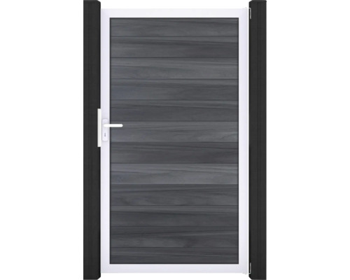 Einzeltor GroJa Flex DIN Universal vormontiert ohne Pfosten Rahmen silber 150 x 180 cm steingrau Einzeltor GroJa Flex DIN Universal vormontiert ohne Pfosten Rahmen silber 150 x 180 cm steingrau
