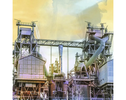 Glasbild Duisburg Landschaftspark hell 30x30 cm