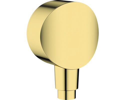 hansgrohe Wandanschlussbogen FixFit S mit Rückflussverhinderer polish gold optic 26453990