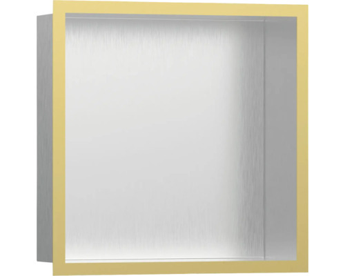 Wandnische hansgrohe XtraStoris Individual 30 x 30 x 10 cm edelstahl gebürstet/polish gold optik 56097990