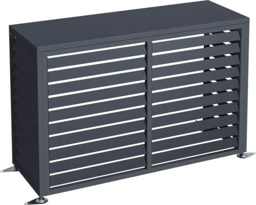 Wärmepumpenverkleidung/Klimaanlagenabdeckung Emil 140 x 50 x 97 cm anthrazit Wärmepumpenverkleidung/Klimaanlagenabdeckung Emil 140 x 50 x 97 cm anthrazit