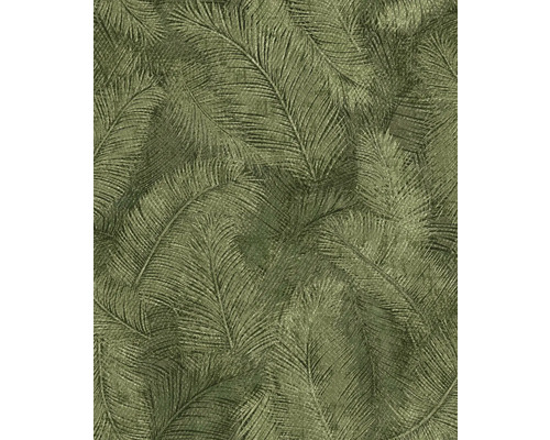 Vliestapete A70203 Happy Leaf grün Tapete mit Palmenblattmuster