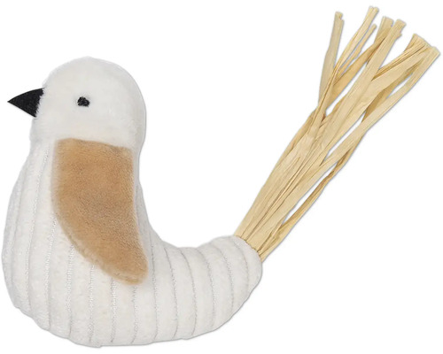 Dekorative Vogel Figur mit Strohschwanz