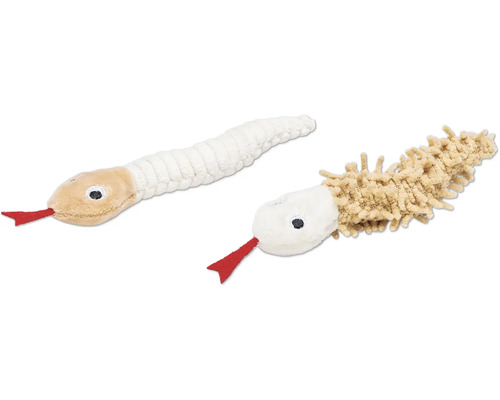 Zwei Spielzeugschlangen für Haustiere