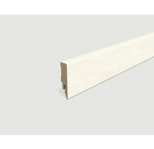 Sockelleiste foliert Marmor weiß L674 2400 x 58 x 14 mm