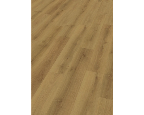 Vinylboden Meran Eiche Landhausdiele 1292 x 193 x 7,5 mm Nahaufnahme von Laminatboden mit Holzoptik