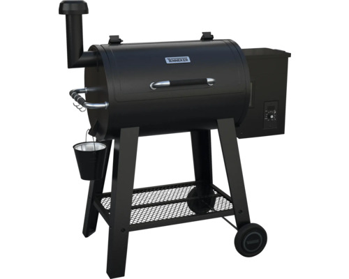 Tenneker® Pellet Grill Metis TP 97 x 115,5 x 66 cm emaillierter Grillrost, Warmhalterost, Hitzebeständiger Griff, schwarz