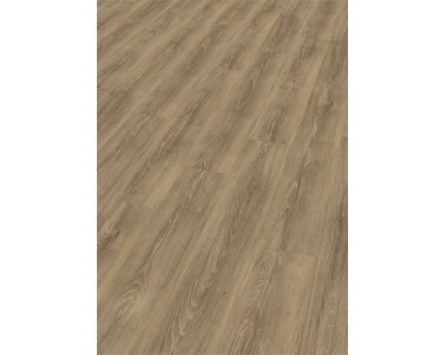 Vinylboden Capri Eiche braun Landhausdiele 1292 x 193 x 7,5 mm Verlegter Laminatboden in Holzoptik