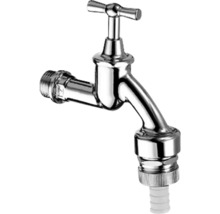 Wasserhahn aus Metall mit Griff