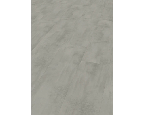 Vinylboden Chromix silber Fliese 1292 x 327 x 7,5 mm Bodenansicht mit Betonoptik-Fliesen