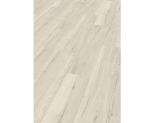 Vinylboden Halifax Eiche creme Landhausdiele 1292 x 246 x 7,5 mm Helle Laminatboden-Verlegung im Raum