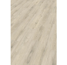 Helle Laminatbodenoberfläche mit Holzstruktur.