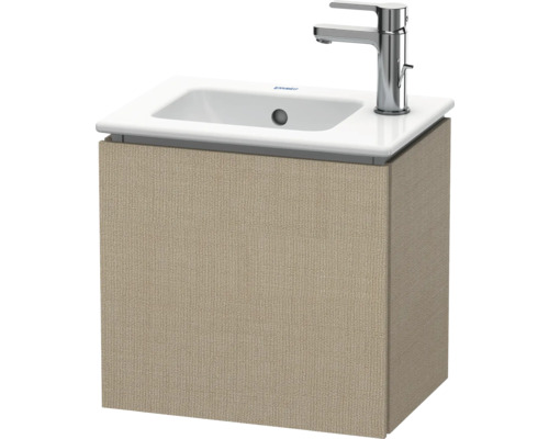 Waschtischunterschrank DURAVIT L-Cube links BxHxT 42 x 40 cm x 29,4 cm Frontfarbe Leinen beige matt LC6272L7575