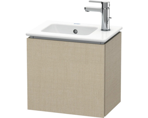 Waschtischunterschrank DURAVIT L-Cube rechts BxHxT 42 x 40 cm x 29,4 cm Frontfarbe Leinen beige matt LC6272R7575