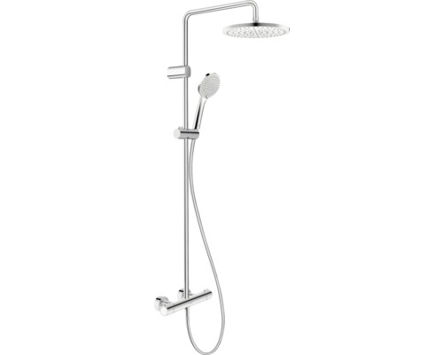 Duschsäule inkl. Thermostat DURAVIT Shower Systems chrom glänzend TH4280008010 Duschsystem mit Kopfbrause und Handbrause