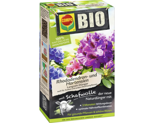 Compo Bio Rhododendron und Hortensien Dünger Packung